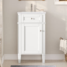 Load image into Gallery viewer, French Style Bathroom Vanity With Sink, Soft-Closing Door, Adjustable Shelf, Rectangular Design