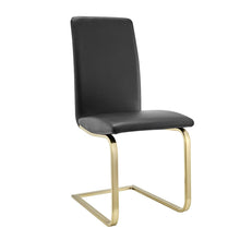 Load image into Gallery viewer, Upholstered Leather Dining Room Side Chairs (Set of 2) - Black