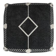 Load image into Gallery viewer, Ottoman Cotton 18" - Black