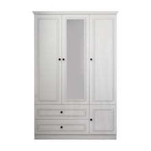 Load image into Gallery viewer, 71" Mirro Four Door Two Drawer Combo Dresser - White