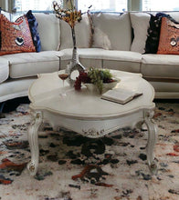 Load image into Gallery viewer, Solid And Manufactured Wood And Polyresin Coffee Table - Pearl
