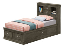 Load image into Gallery viewer, Traditional Style Bookcase Storage Bed