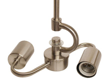 Load image into Gallery viewer, Bulb Two Light Metal Chandelier - Nickel