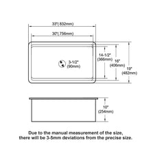 Load image into Gallery viewer, Undermount Workstation Single Bowl Porcelain Ceramic Kitchen Sink