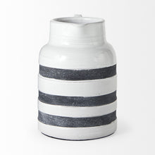 Load image into Gallery viewer, Cylinder Urns Jars (392203) - Blue / White