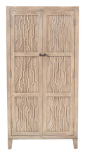 Load image into Gallery viewer, 72" Distressed Solid Wood Frame Accent Cabinet With Two Doors - Ivory