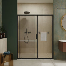Load image into Gallery viewer, Single Sliding Shower Door, Thick Clear Tempered Glass Shower Door With Stainless Steel Handle