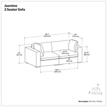 Load image into Gallery viewer, Jasmine - Handcrafted Sofa
