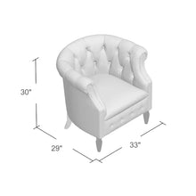 Load image into Gallery viewer, Celestialis - Upholstered Club Chair With Tub Design And Rolled Recessed Armrests