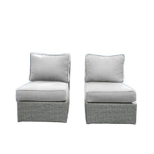 Load image into Gallery viewer, Armless Patio Chair With Cushions