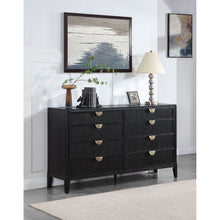 Load image into Gallery viewer, Mason - 8 Drawer Dresser With Fluted Design - Black