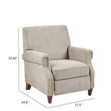 Load image into Gallery viewer, Julian - Push Back Recliner With Reclining Function - Sand