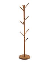 Load image into Gallery viewer, Solid Wood Ten Hook Freestanding Coat Rack - Brown