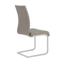 Load image into Gallery viewer, Upholstered Leather Dining Side Chairs (Set of 4) - Taupe