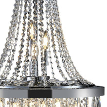 Load image into Gallery viewer, Ten Light Metal Chandelier With Shades - Amber