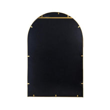 Load image into Gallery viewer, 36" Arch Iron Framed Accent Mirror - Gold