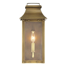 Load image into Gallery viewer, Manchester 1-Light Aged Pocket Wall Light - Brass