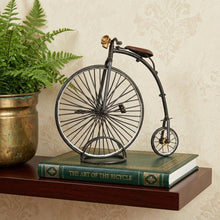 Load image into Gallery viewer, c1870 High Wheeler Bicycle Sculpture - Gray