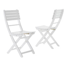 Load image into Gallery viewer, Outdoor Foldable Wood Dining Chair With Slat Design (Set of 2)