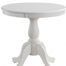 Load image into Gallery viewer, 30" Rounded Solid Manufactured Wood Pedestal Base Dining Table - White