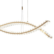 Load image into Gallery viewer, Two Light Crystal LED Chandelier - Gold / Clear