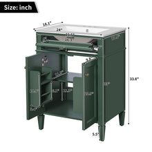 Load image into Gallery viewer, Bathroom Vanity With 2 Doors And Tip Out Drawer, Soft Closing Hinges