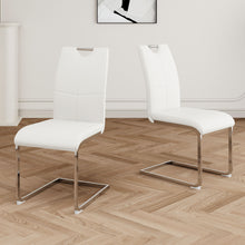 Load image into Gallery viewer, Modern Dining Chairs With Padded Seat And Metal Legs