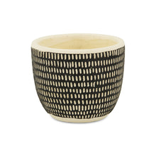 Load image into Gallery viewer, Dotted Round Pot Planter (487439) - Black / White