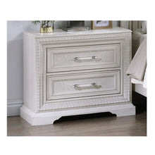 Load image into Gallery viewer, 2 Drawer Storage Nightstand Bedroom Furniture - Antique White