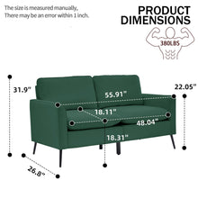 Load image into Gallery viewer, Upholstered Sofa Loveseat For Living Room