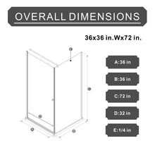 Load image into Gallery viewer, Goodyo - Frameless Corner Shower Door - Matte Black