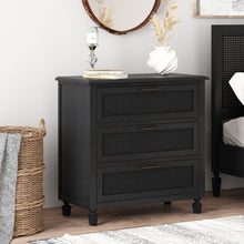 Load image into Gallery viewer, Newell - Cane 3 Drawer Dresser - Dark Gray