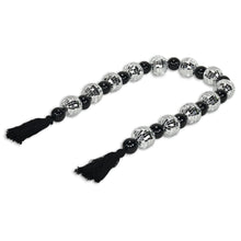 Load image into Gallery viewer, Bling Bling Beads Decorative Tassel - Black / Silver