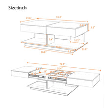 Load image into Gallery viewer, Multifunctional Adjustable Coffee Table With Hidden Storage Space For Living Room