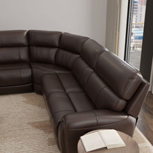 Load image into Gallery viewer, Brazil - Power Sectional With Adjustable Headrest & Footrest - Dark Brown