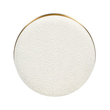 Load image into Gallery viewer, Nebula - Backless Round Upholstered Counter Stool With Burl - Ivory White