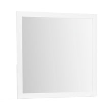 Load image into Gallery viewer, Wood Square Dresser Mount Framed Mirror - White