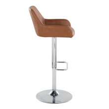 Load image into Gallery viewer, Daniella - Contemporary Adjustable Barstool With Swivel With Rounded Rectangle Footrest (Set of 2)