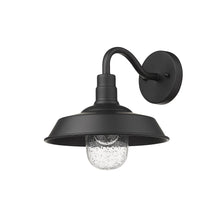 Load image into Gallery viewer, Shallow Plate Shape Wall Light - Matte Black