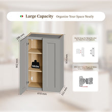 Load image into Gallery viewer, Shaker Wall Cabinet With Soft-Close Doors, Adjustable Shelves
