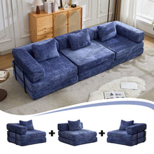 Load image into Gallery viewer, Convertible Floor Sofa Bed, Boneless Modular Sectional Sofa For Living Room