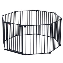 Load image into Gallery viewer, Adjustable Safety Gate Play Yard Metal Doorways Fireplace Fence Christmas Tree Fence Gate For House Stairs Gate Prohibited Area Fence