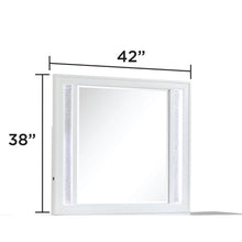 Load image into Gallery viewer, Abigale - Mirror For Dresser Top Made With LED (Includes Only Mirror) - White