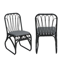 Load image into Gallery viewer, Outdoor Wicker Dining Chairs With Washable Cushion (Set of 2)