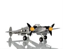Load image into Gallery viewer, c1941 Lockheed P-38 Lightning Fighter Sculpture - Silver