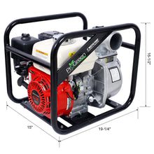 Load image into Gallery viewer, Honda - Gx160 Engine Water Pump 3" 264Gpm With 3In Npt Coupler And 25Ft Flat Hose, Aluminum - Black / Red