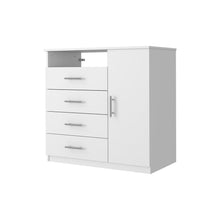 Load image into Gallery viewer, Four Drawer Combo Dresser - White