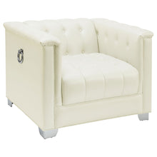 Load image into Gallery viewer, Earline - Upholstered Track Arm Accent Chair - White