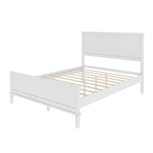 Load image into Gallery viewer, Mid-Century Platform Bed With Headboard And Slat Support, No Box Spring Needed