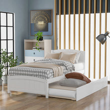 Load image into Gallery viewer, Platform Bed & Headboard, Footboard And Wood Slat Support